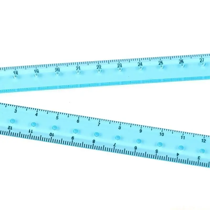 Clear Folding Ruler Measuring length 0-30cm Centimeters Scale Math Drawing Ruler Measuring Tool for Drawing Measuring