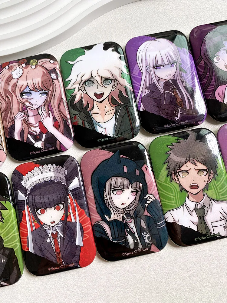 monokuma Naegi Makoto Kirigiri Kyoko Maizono Sayaka Button Pin Cute Cartoon Brooch Badge for Backpack Accessories Decor