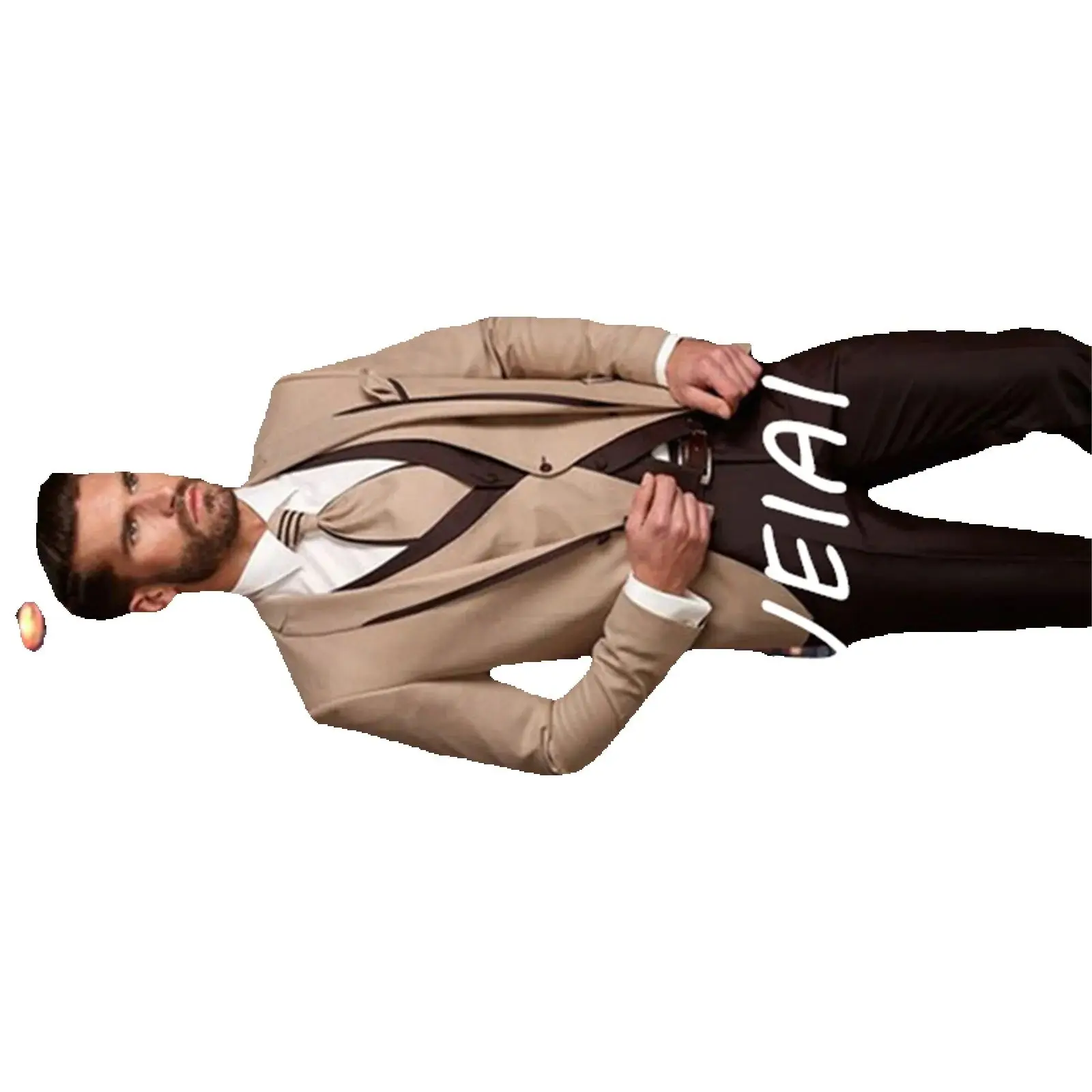 

Customized New Fashion Classic Men Suit Set Groomsmen Tuxedo Groom Wedding Custom Made Three Piece(Jacket+Pants+Vest)