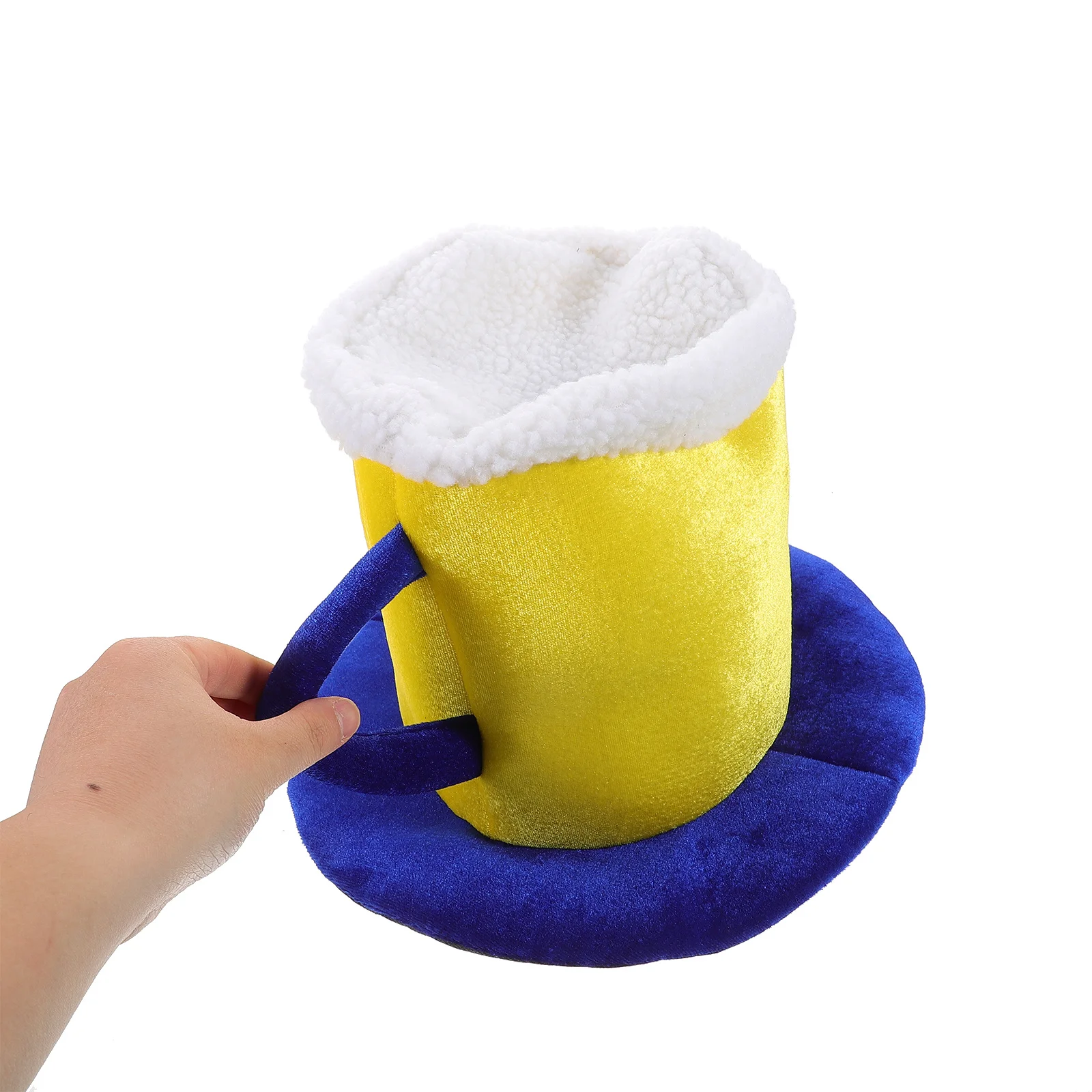 Einzigartiger Bierkrug-Design-Hut, bequemer, leichter Stoff für Geburtstagsfeier, Halloween, Cosplay, Oktoberfest, Feierfoto