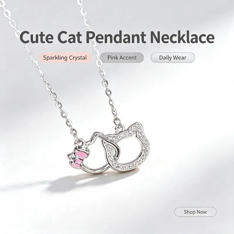 Colar Sanrio Hello Kitty, Figuras de Anime, Colar de Liga Metálica, Decoração de Merchandise de Anime, Presente de Aniversário para Crianças