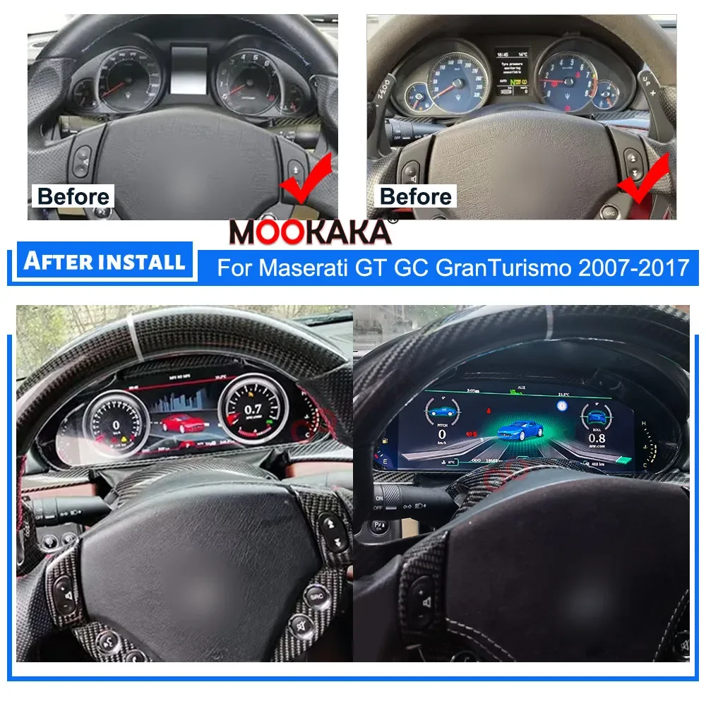 2 Din Android 13 8G 256GB Car Radio For Maserati GT GC GranTurismo 2007-2017 Multimedia Player GPS Navi Auto Head Unit CarPlay