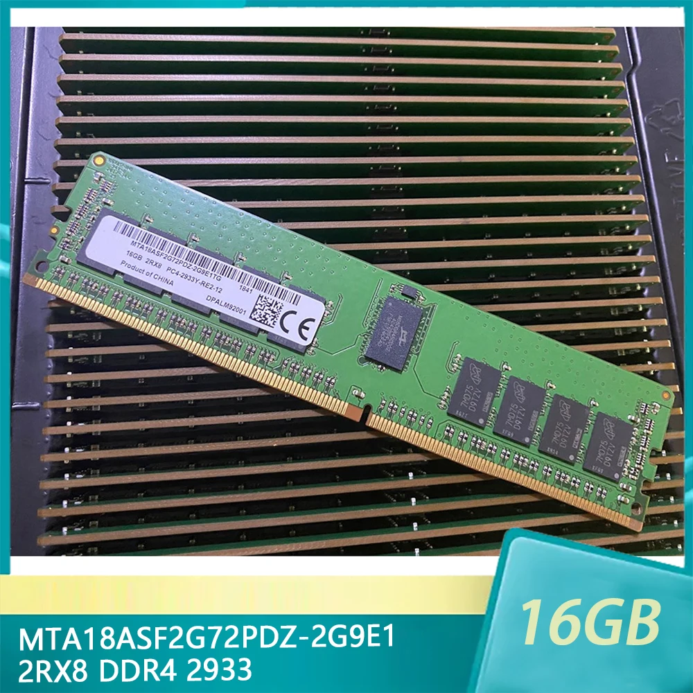 

MTA18ASF2G72PDZ-2G9E1 For MT RAM 16GB 16G 2RX8 DDR4 2933 PC4-2933Y ECC Server Memory Fast Ship High Quality