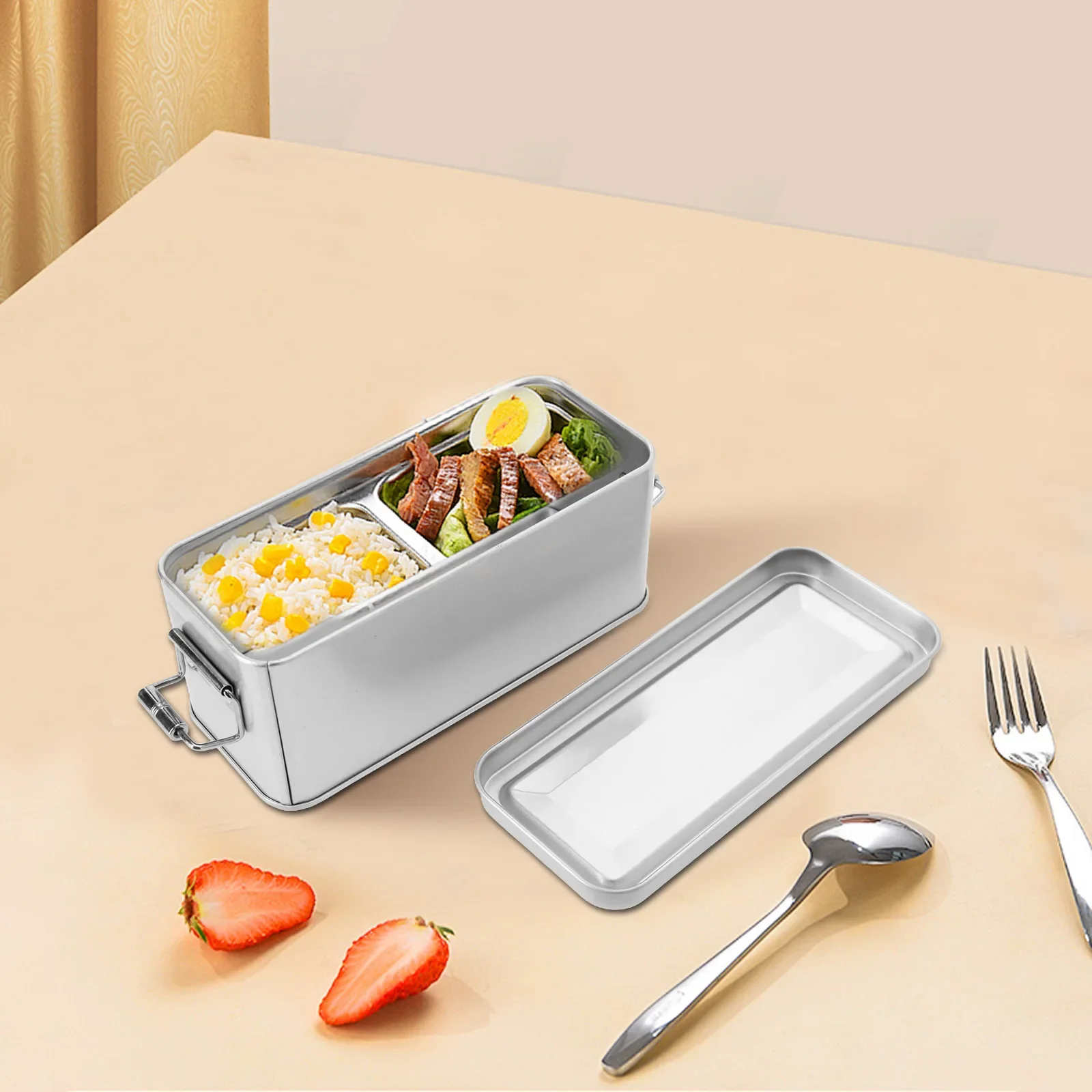 علب تخزين معدنية بإبزيم، عدد ملاحظات لطيف من قطع محتوى العبوة، مستطيلة مع أغطية، صناديق كوكيز تدوم طويلاً #3