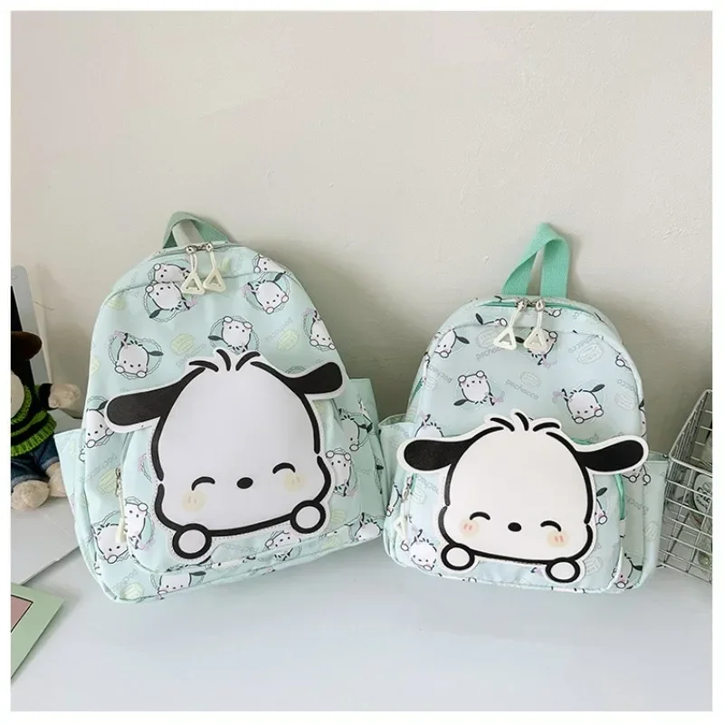 Kawaii Sanrio Anime Kuromi Cinnamoroll moja melodia torby dla uczniów plecak rodzic-dziecko lekkie plecaki dla dzieci brezent