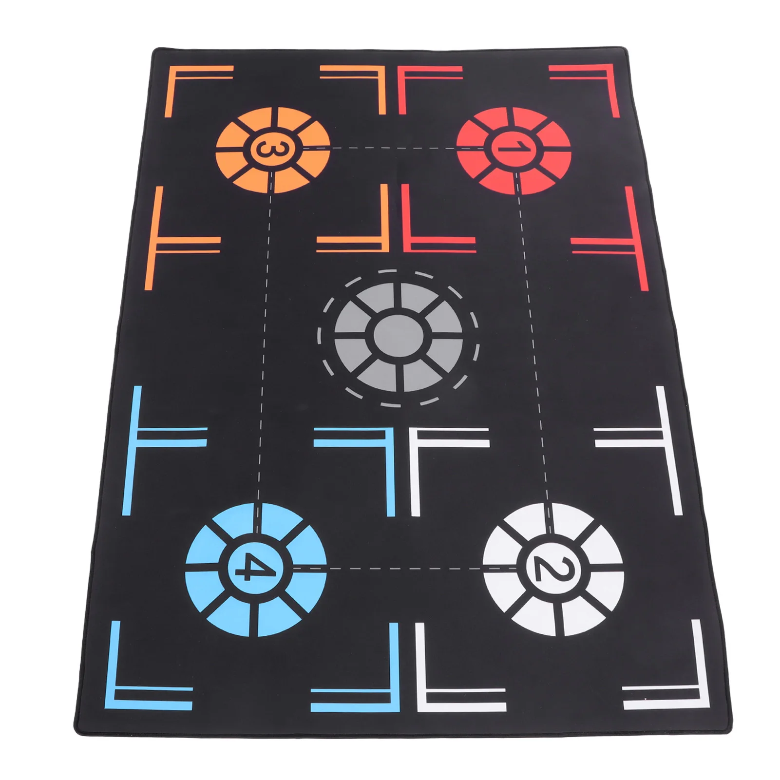 2mm Basketball Training Mat Mute Black Rubber Basketball Training System for Home Kids