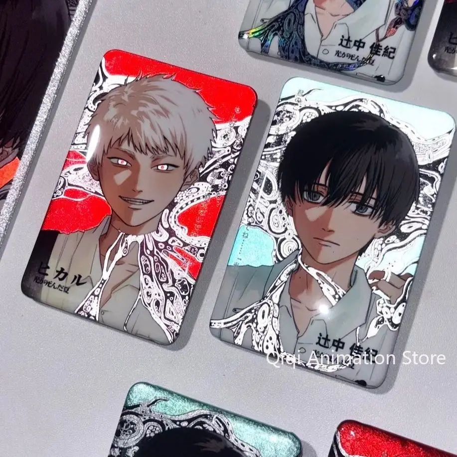 الصيف هيكارو يموت ورقة ملونة بطاقة دبابيس أنيمي لطيف شارات دبابيس التلبيب دبوس ظهره قبعة اكسسوارات تحصيل الهدايا