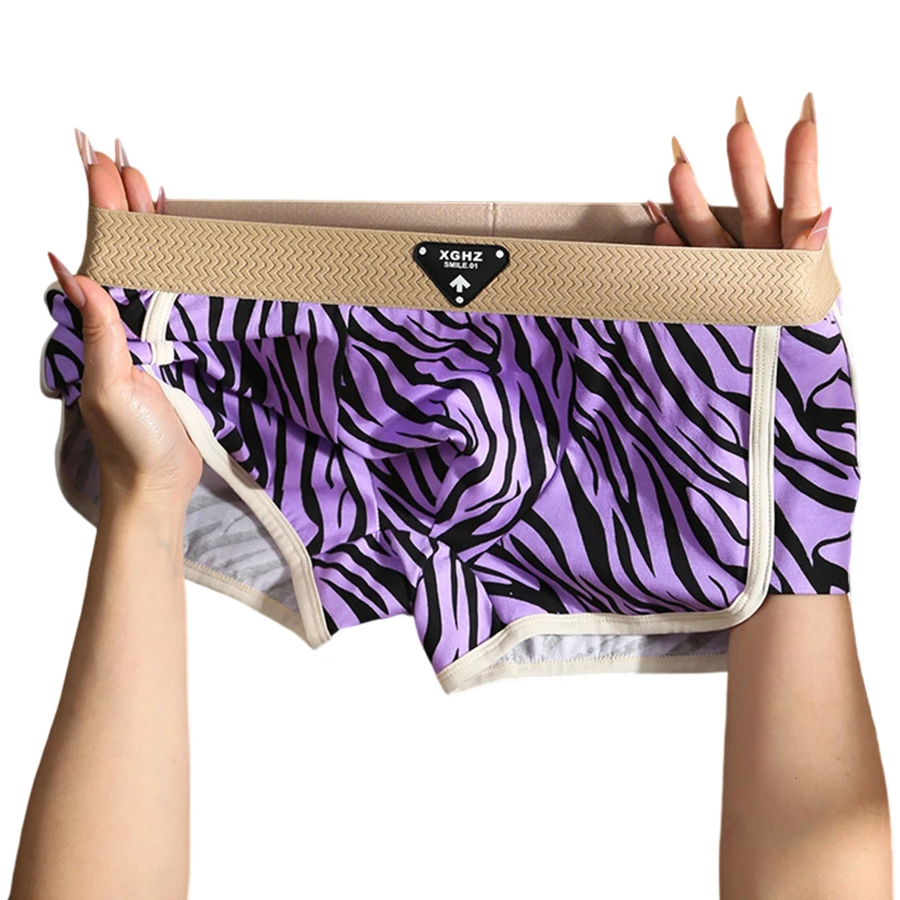 

Retro Underpants Breathable Underwear Classic Stripes Classic Theme Elastic Waistband Retro Men Cotton Trunks For Summer