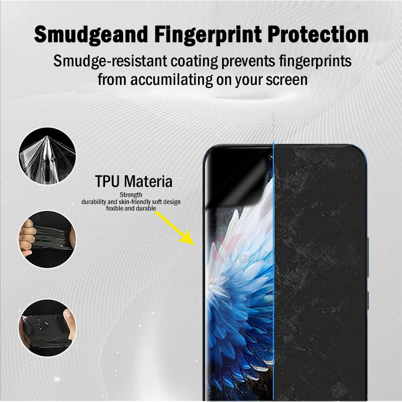 1-2 قطعة فيلم هيدروجيل مضاد للتجسس لـ Tecno Spark 40 20 Pro Plus واقي للشاشة لـ Tecno Camon 40 30s Pro فيلم الخصوصية وليس الزجاج