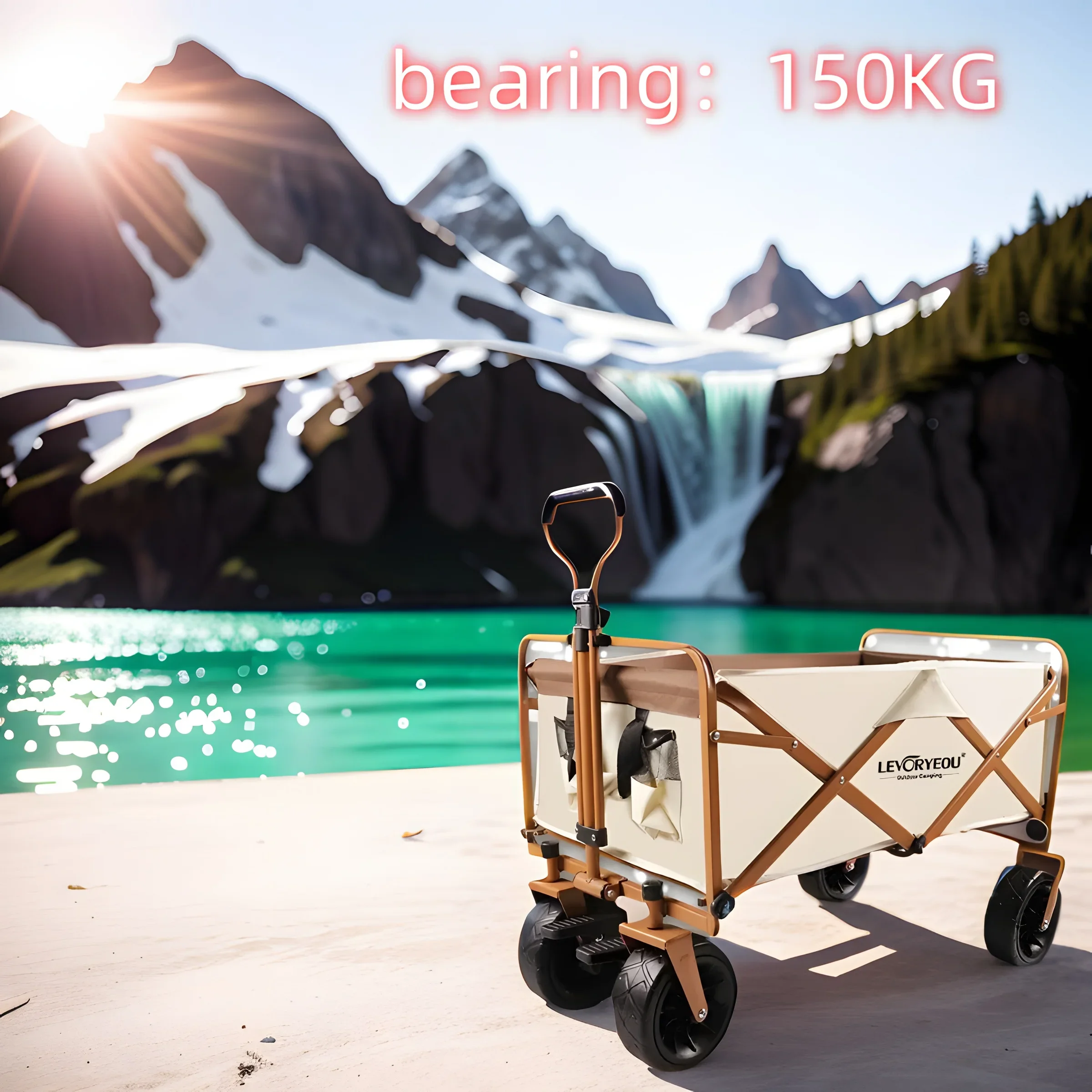 Outdoor Carts  Foldable   Picnic , Grocery Shopping, Fishing , Camping Cart Material Handling Tools