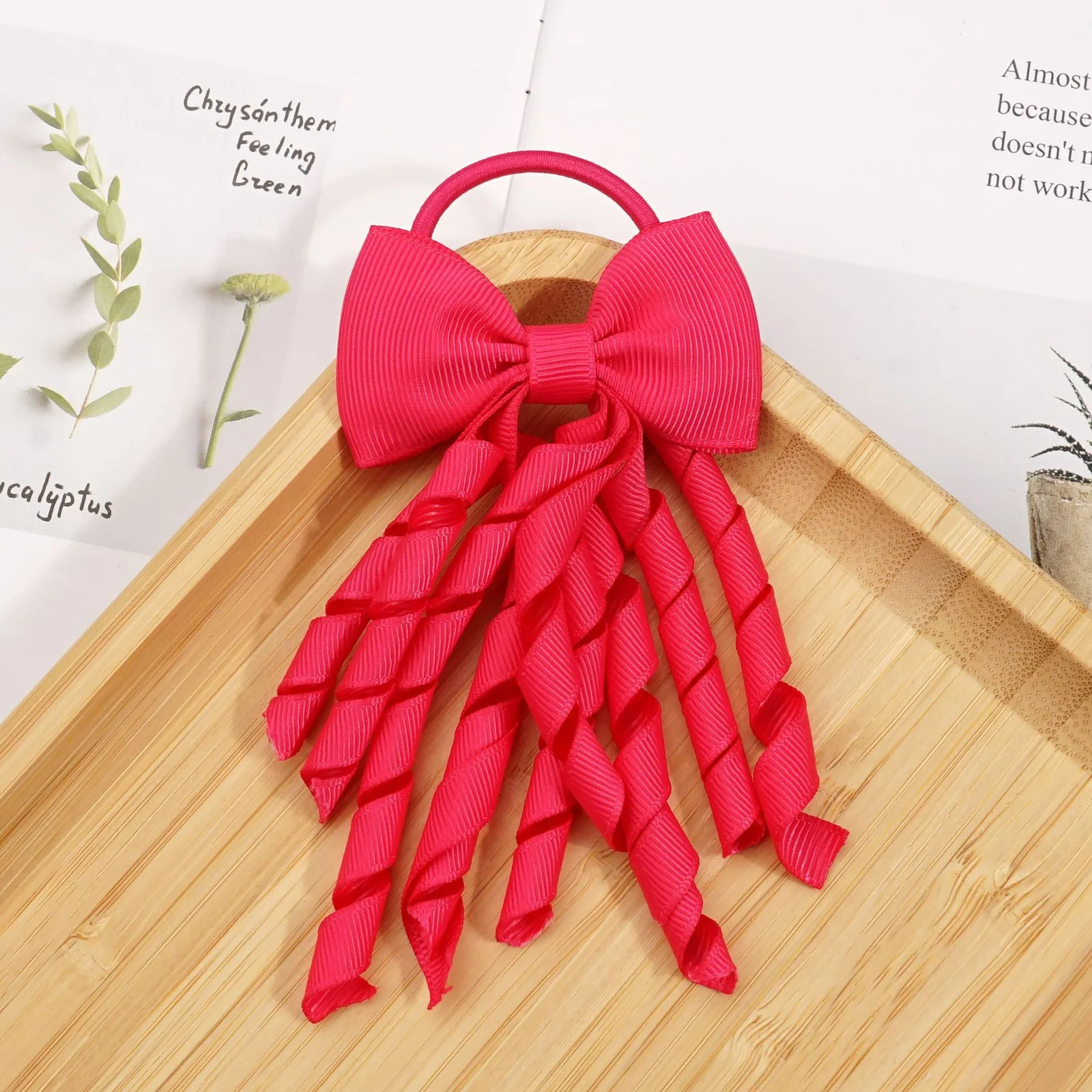

3pcs Accessories Halloween Cheer for Girls Child Ties Ribbon Threaded Cheer Bows Hair Bows Women Scrunchies Hair