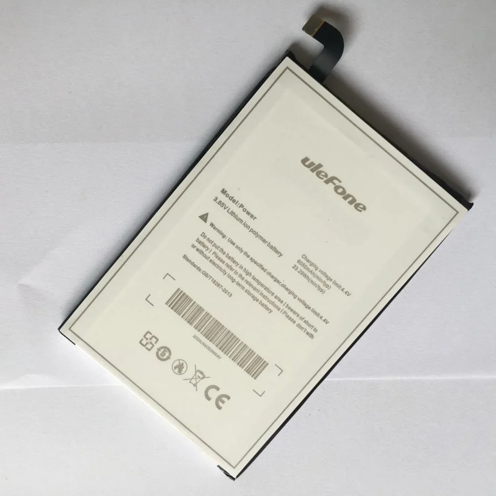 ulefone power Battery Replacement 6050mAh Large Capacity Li-ion Backup  For   Smart Phone