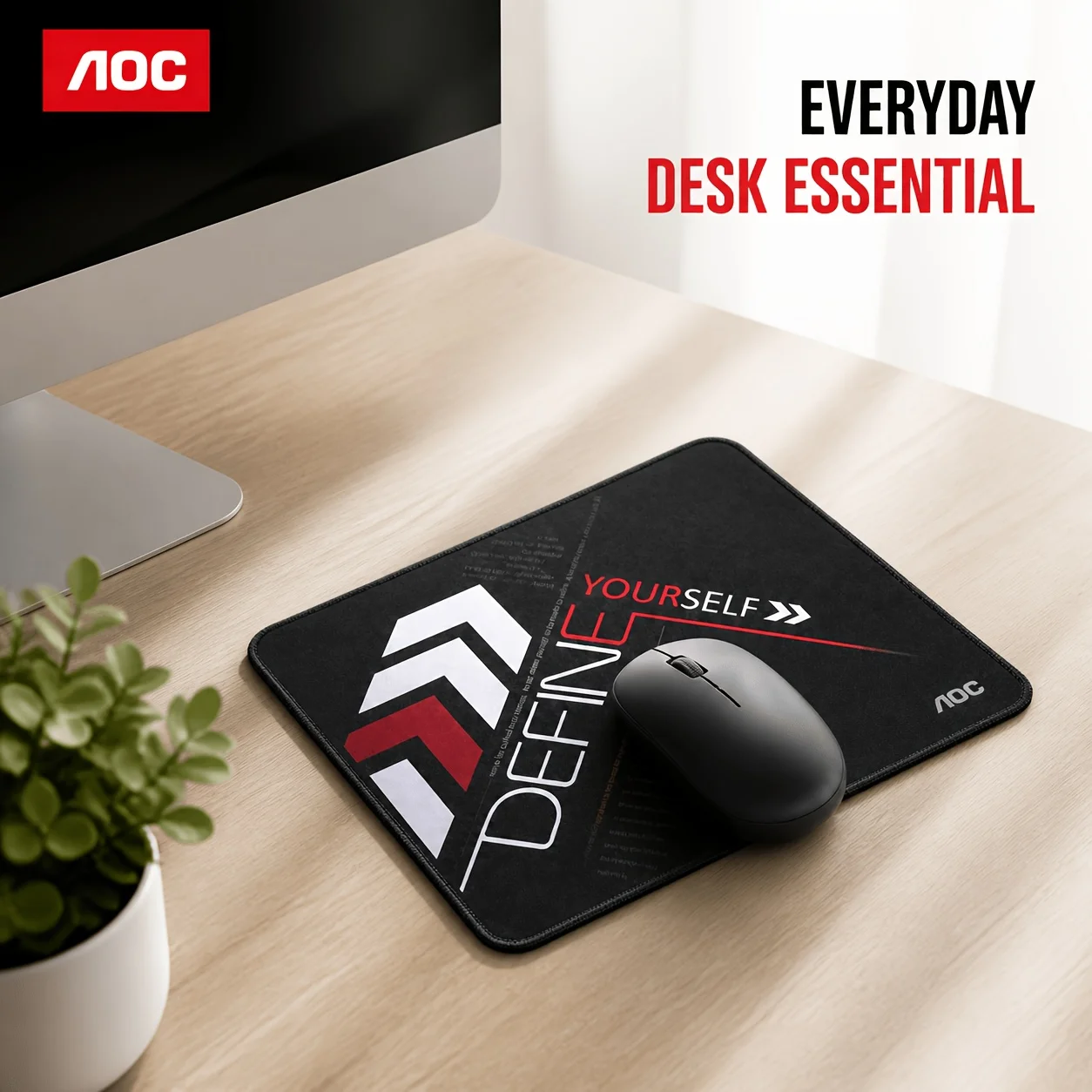 AOC GP100S Halloween Gift Gaming Mouse Pad 220x180x2mm Compact Fabric Surface Non-Slip Computer Mouse Mat
