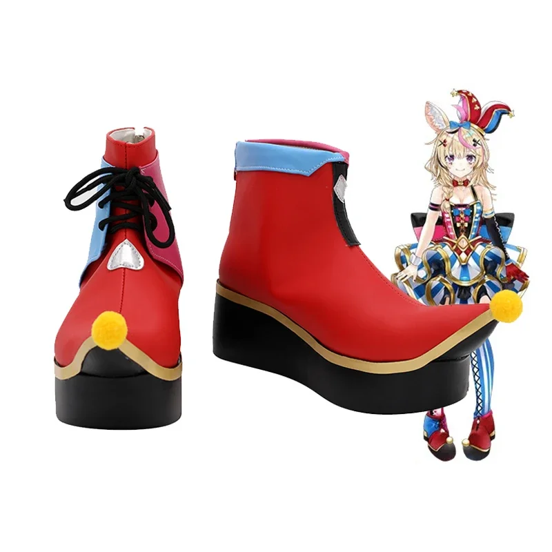

YouTuber Japanese Virtual VTuber Hololive Omaru Polka Cosplay Shoes Boots Halloween Costume Accessories Custom Made