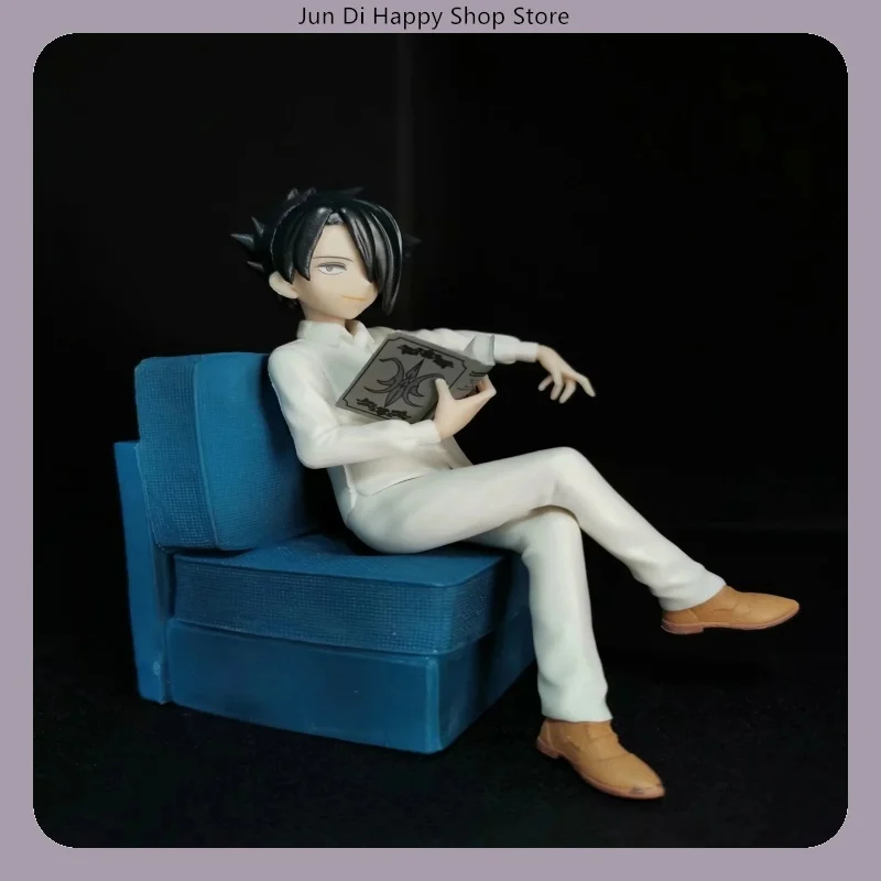 16 سنتيمتر نيفرلاند الشكل نورمان راي إيما ثلاثة خيارات شخصيات أريكة يجلس تشكل أنيمي الشكل هدية عيد ميلاد #5