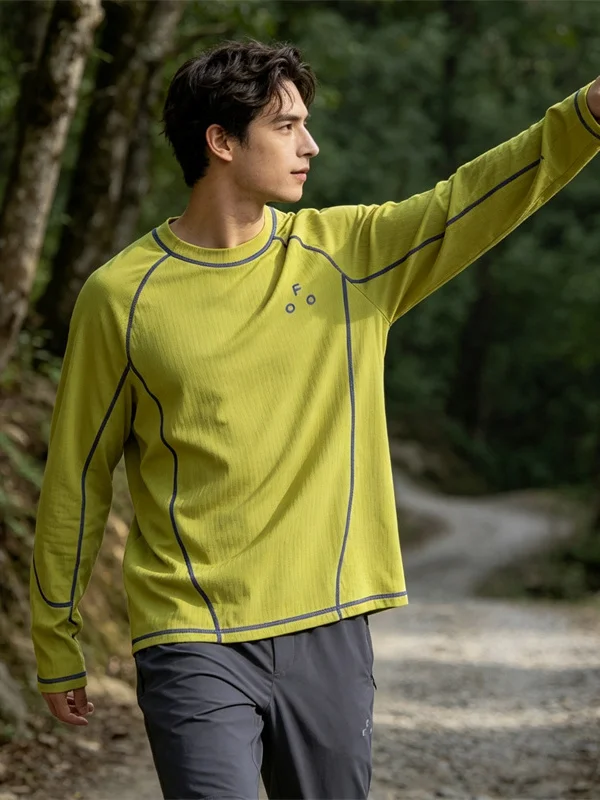 Quick Dry Fleece Lined Corn Pattern Base Shirt Outdoor Cycling Men Women Autumn Winter Breathable Comfortable Long Sleeve T-S...