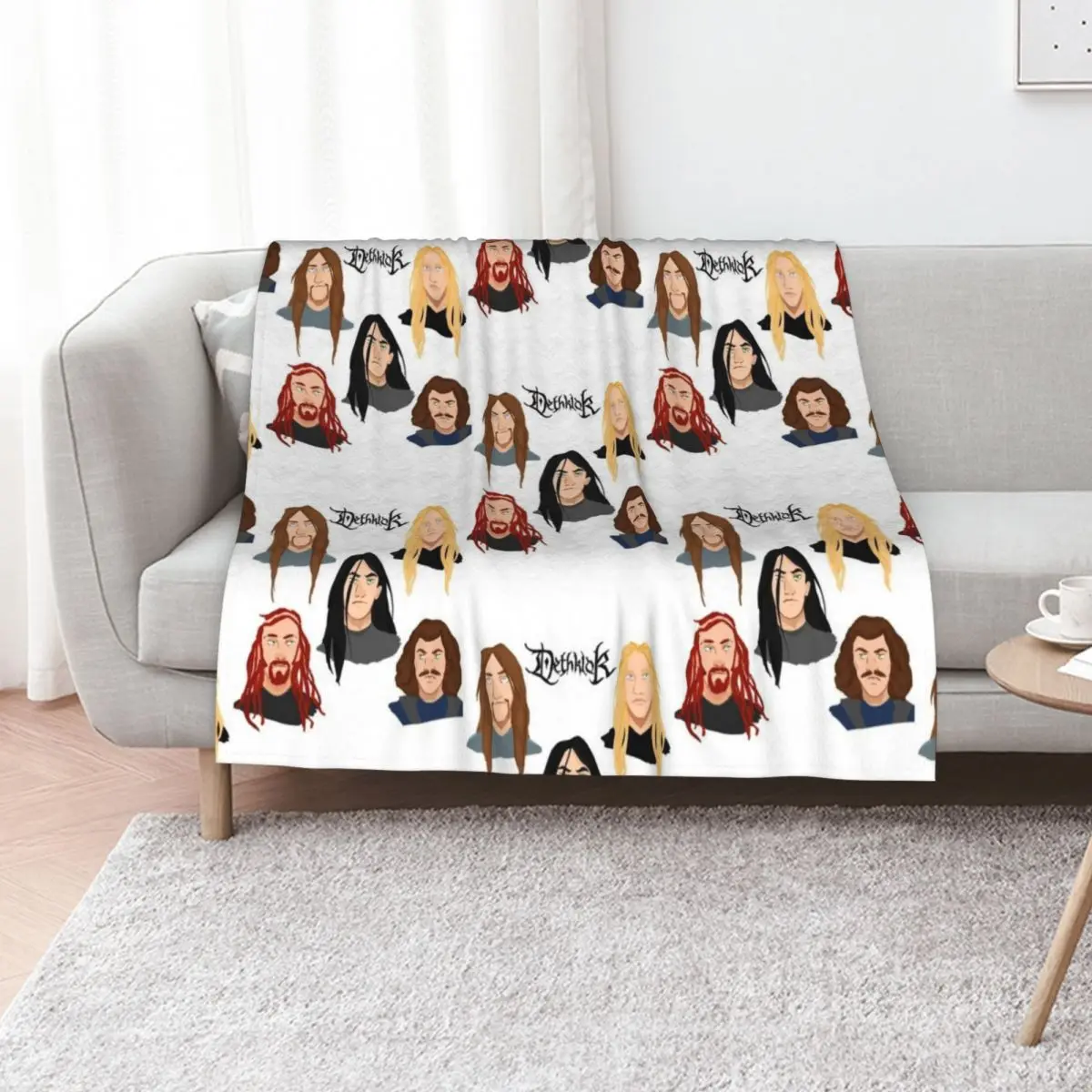 

Metalocalypse - Dethklok Throw Blanket decorative Winter beds Decorative Beds christmas gifts Blankets