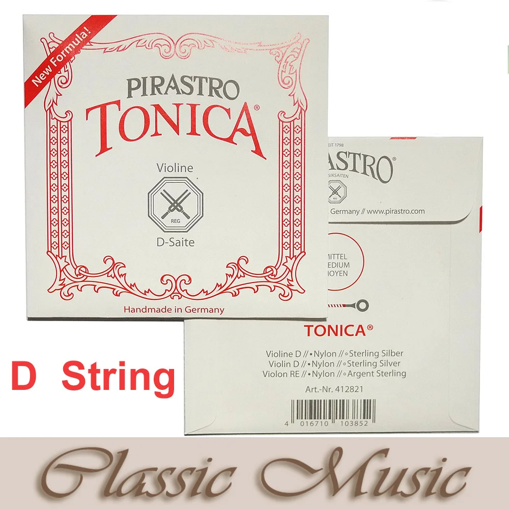 Pirastro 2 Best In 1 Set (412027) violin strings, Tonica A,G D & Gold Label E String, Ball end ,Made in Germany