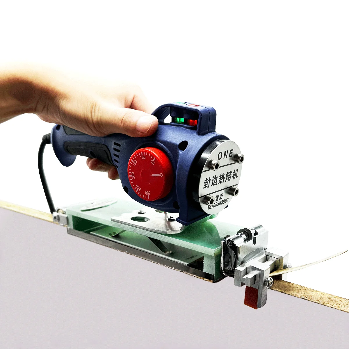 220V Woodworking Portable Edge Banding Machine Adjustable Temperature Wood PVC Manual Edge Bander For Self-adhesive Edge Banding