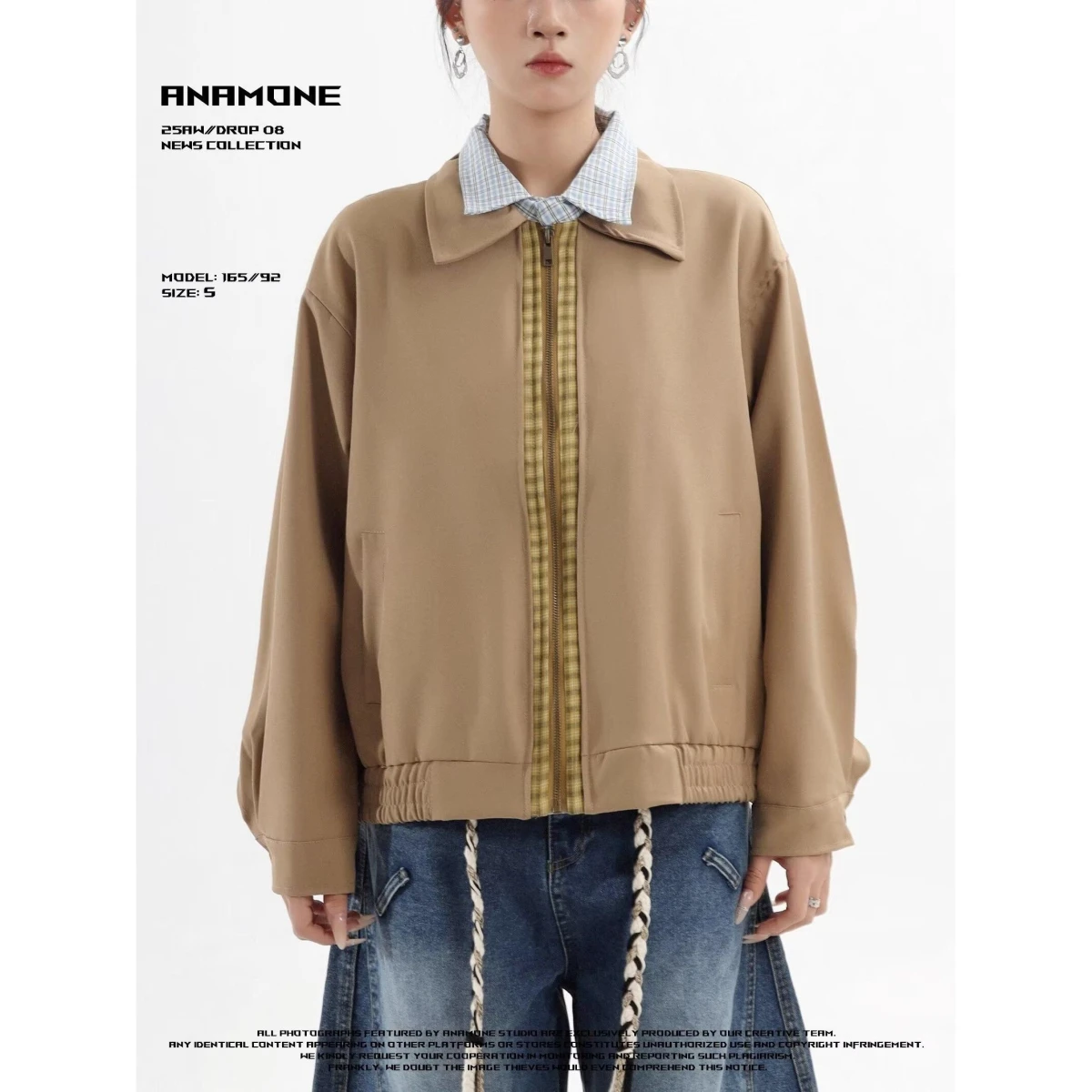 

Свободная мужская куртка 2024, весенне-осенняя уличная одежда Sli, Гонконг Sle, уличный тренд, Harajuku, корейская версия, верхняя одежда