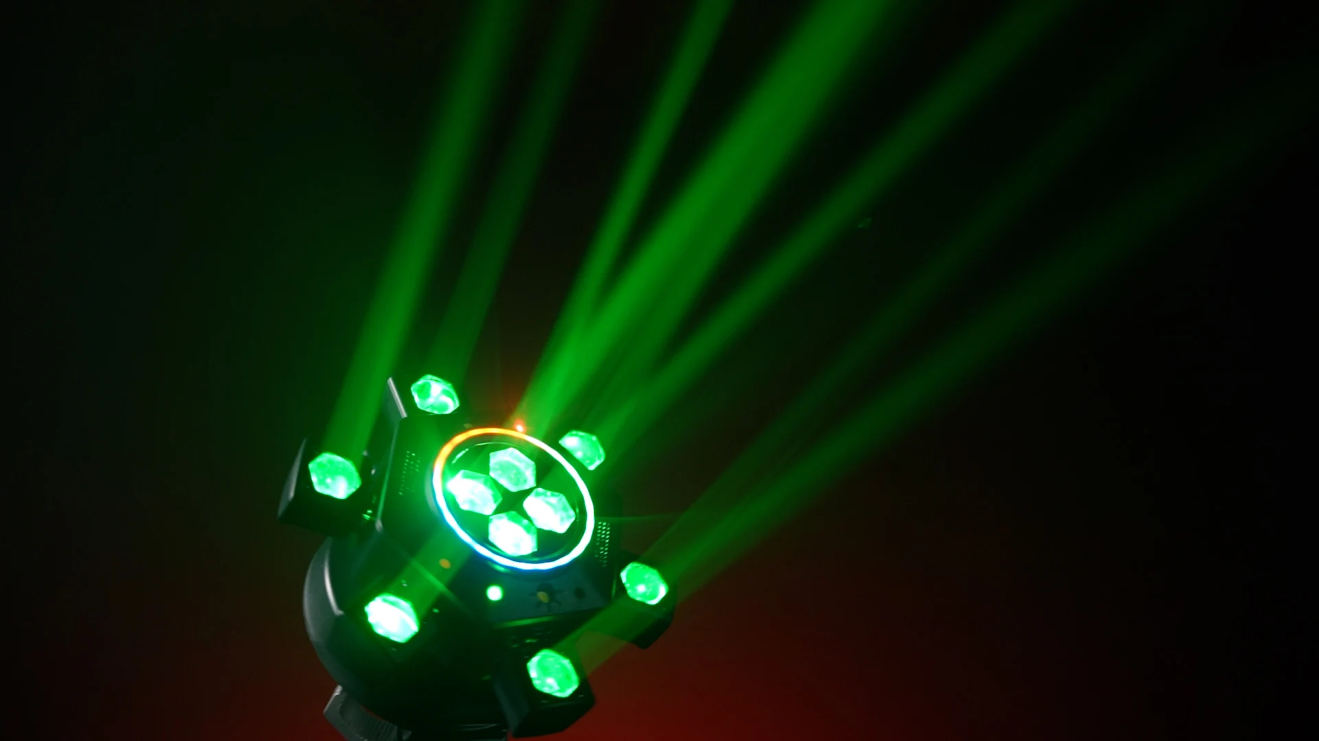Fernbedienbare Moving-Head-Lichtanlage mit 6 Armen, RGBW-Beam, Strobe, Laser, DMX512-Bühnenbeleuchtung für DJ, Disco, KTV – Detail 20