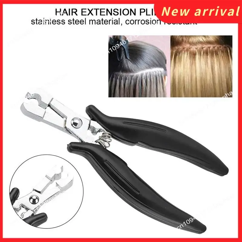 Pinza per extension per capelli N89R, strumenti per parrucche per extension per capelli con impugnatura antiscivolo in acciaio inossidabile
