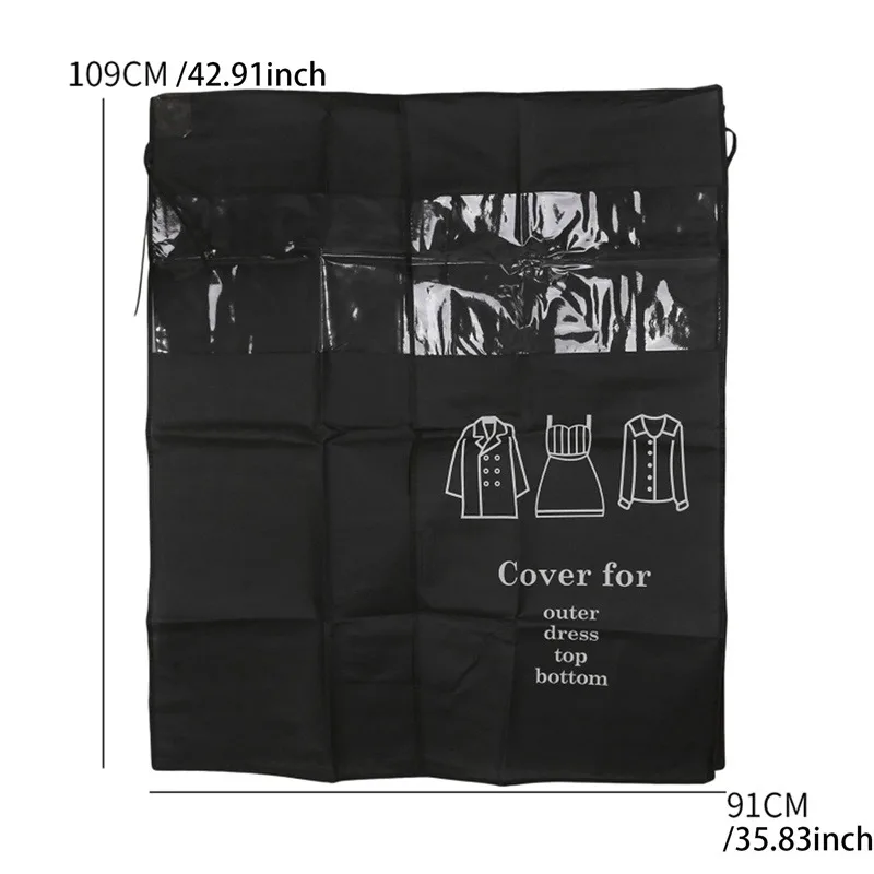 Creative Clothes Dust Cover Large Capacity Suit Wedding Dress Storage Protect Thicken Garment Clothing Hanging Organizer Covers