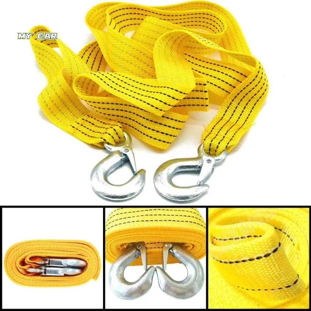 

Автомобильный буксирный трос 5 м, 3-тонные крючки емкостью в комплекте, буксирный ремень, аварийные автомобильные ремни для прицепа