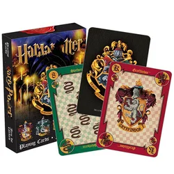 Hogwarts Playing Cards Family Party Game Cards Cute Cartoon Gryffindors Slytherins College Badge Card Toys Kids Birthday Gifts