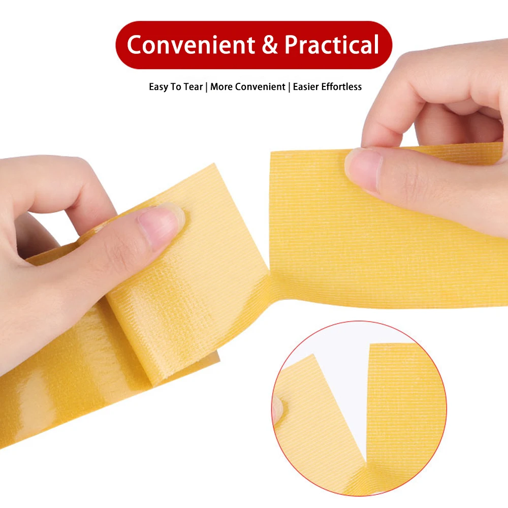 20m Strong Fixed Double Sided Cloth Based Tape Carpet Grid Translucent Heavy Duty Wall Bathroom Waterproof Seamless