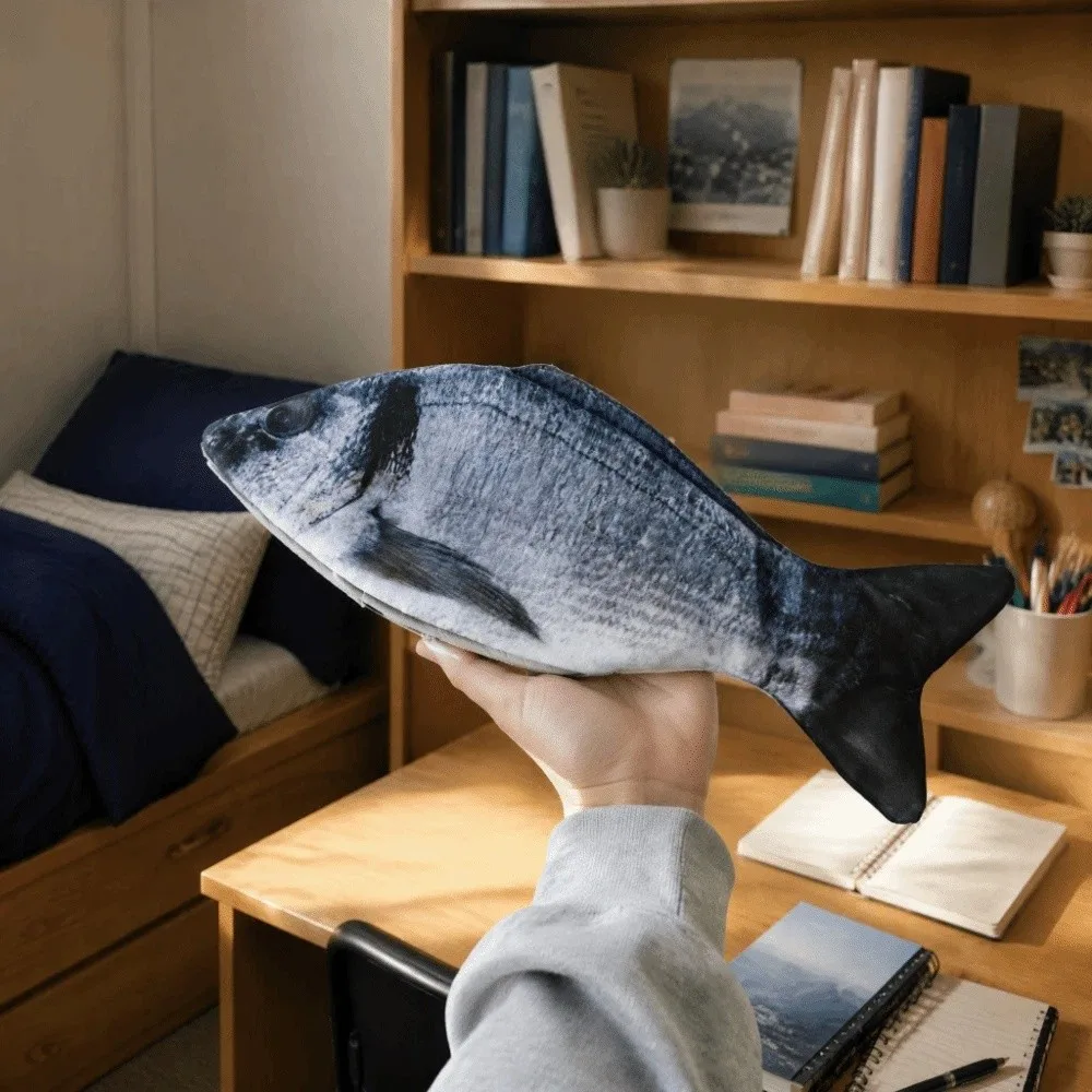 Waterproof Simulation Salted Fish Shape Pen Bag Cute Design Novetly Fish Pencil Case Funny Creative Stationery Storage Bag Kids