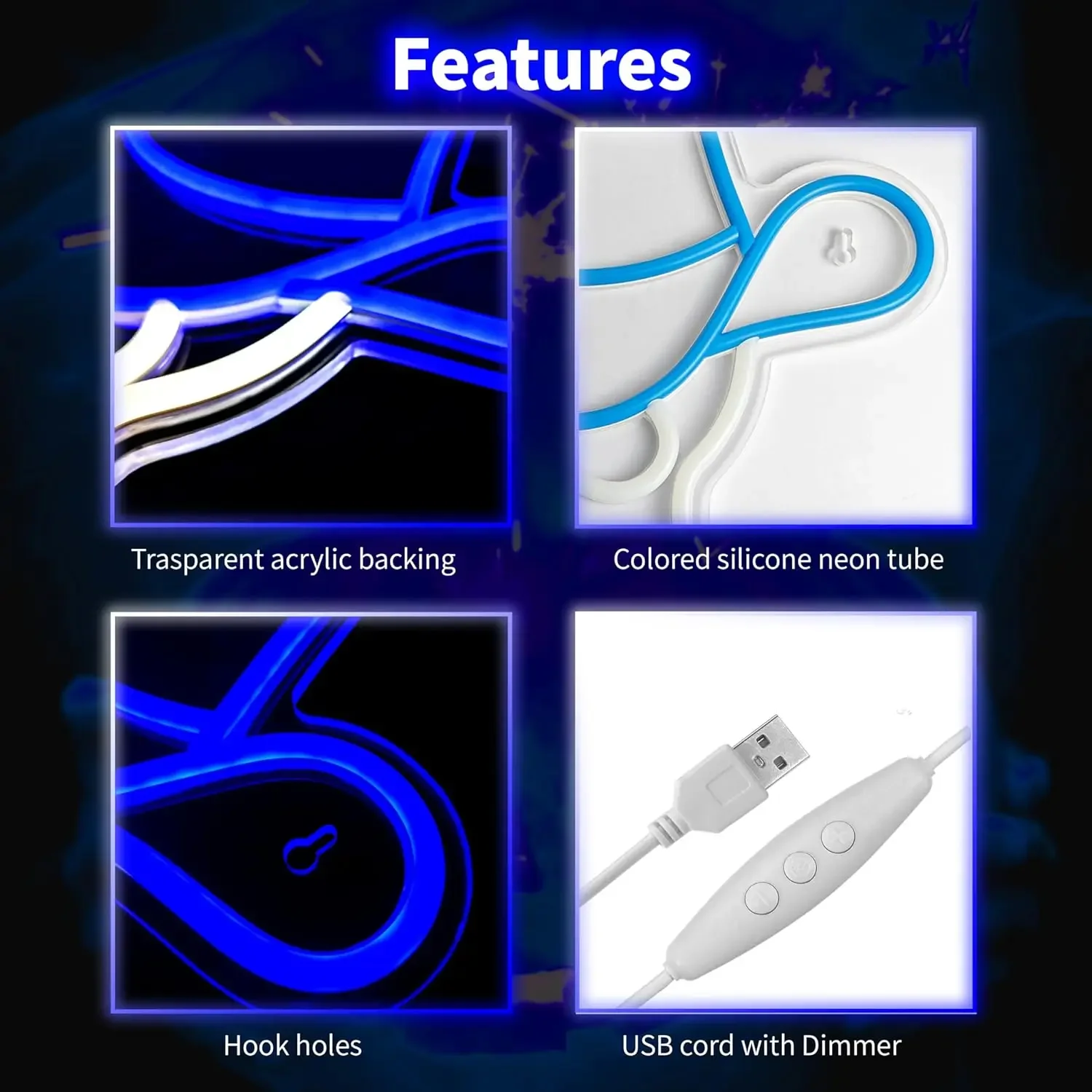 Halloween Decor Skull  Cowboy Neon Signs LED Neon Light Sign Light Up Neon Signs for Wall Decor Bedroom Man Cave Decor Bar Party