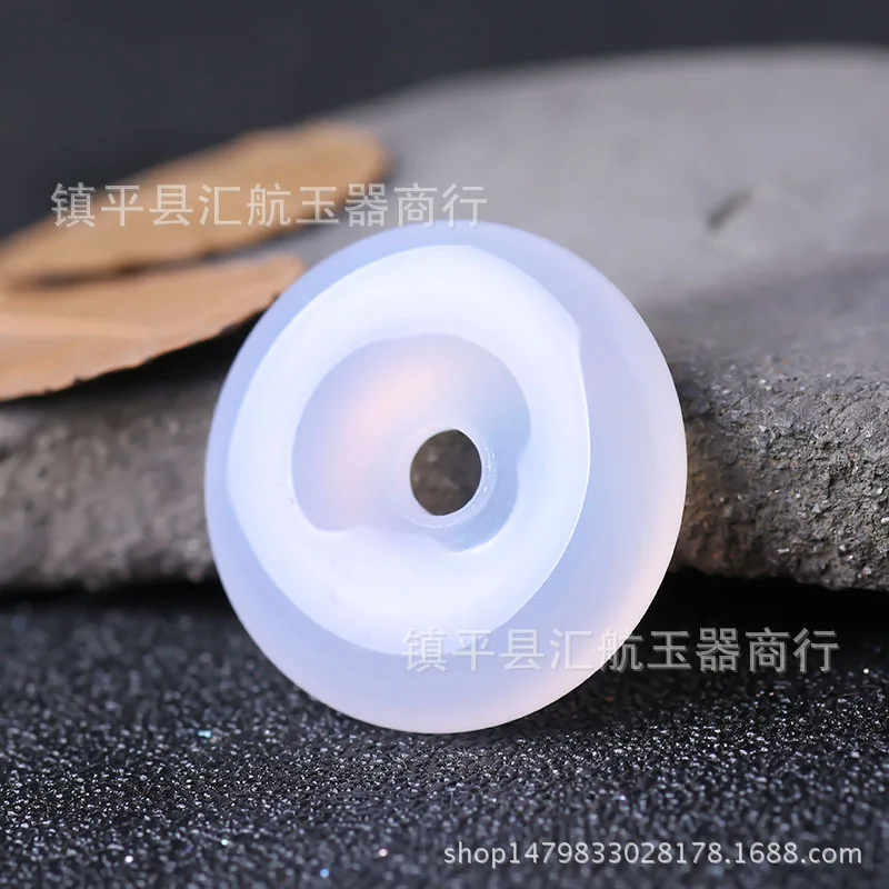 

White Chalcedony Round Peace Buckle Pendant Yellow Chalcedony Round Peace Buckle Necklace New Pink Chalcedony Peace Buckle Penda