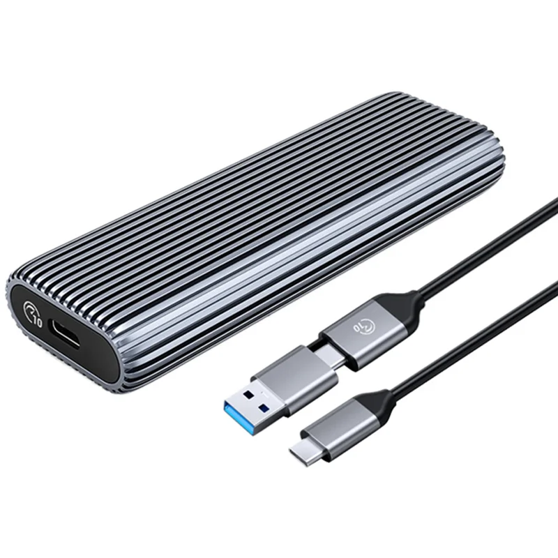 

A13E-M.2 Nvme SSD Enclosure, 10Gbps Aluminum Tool-Free Case, Supports UASP, Pcie Type C, M Key Solid State Drive, Up To 4TB