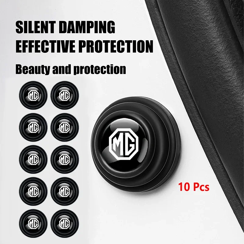 

10Pcs Car Supplies Universal Door Shock Absorber Buffer Sticker For MG ZS HS GT Cyberster ES5 MG5 MG6 MG7 Auto