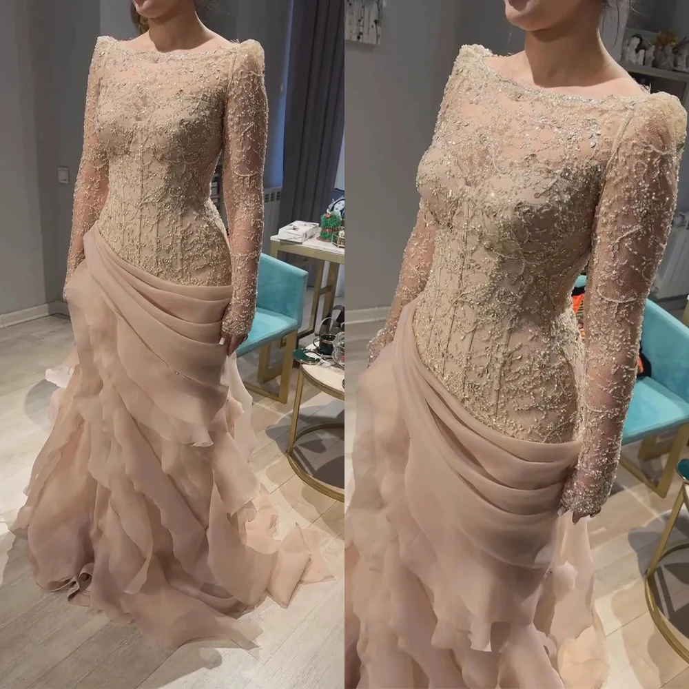 Formal Gala Wear Women - ﻿ Illusion Mermaid Evening Dress Long