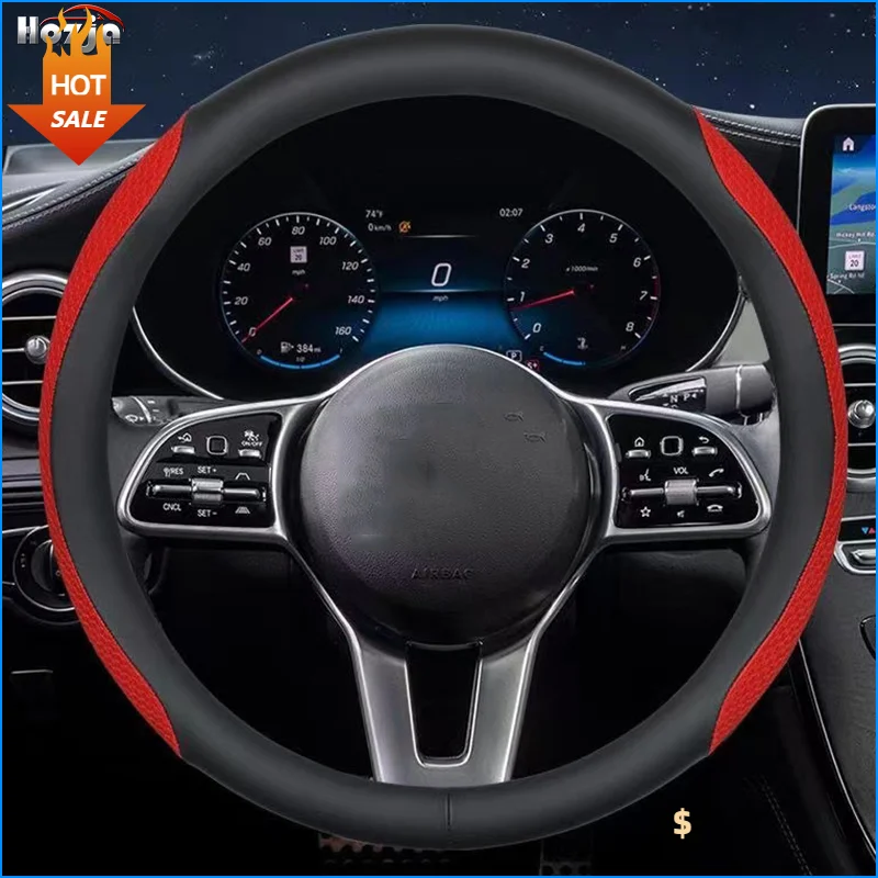 

Leather Car Steering Wheel Cover for Audi 4S R8 TT 8S TTS 8S R8 A7 A3 8V S3 8V S4 B9 A4 B9 A5 F5 Q2 GA Auto Interior Accessories