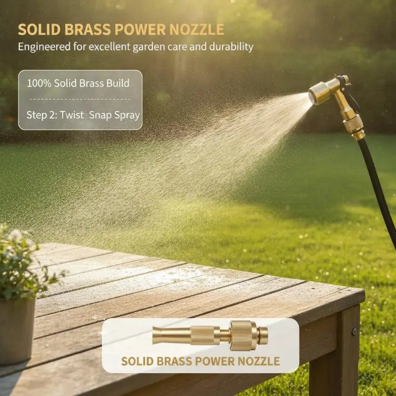 1/2Pcs High Pressure Car Wash Water Vegetable Garden Irrigation Sprinkler Nozzles Set Farming Watering System Outdoor Yard Care