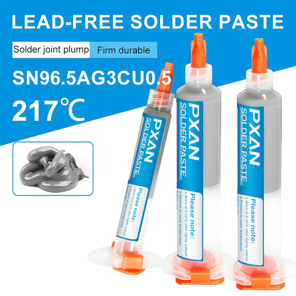 PXAN Solder Paste, The Best Heat and Fatigue Resistance, Dedicated Car Industrial Control High-End Electronic Precision Welding