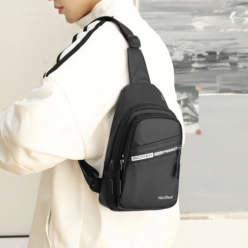 Outdoor Backpack Multifunction Shoulder Bag Men Business Crossbody Bags Design Chest Bag Waterproof Chest sacoches hommes