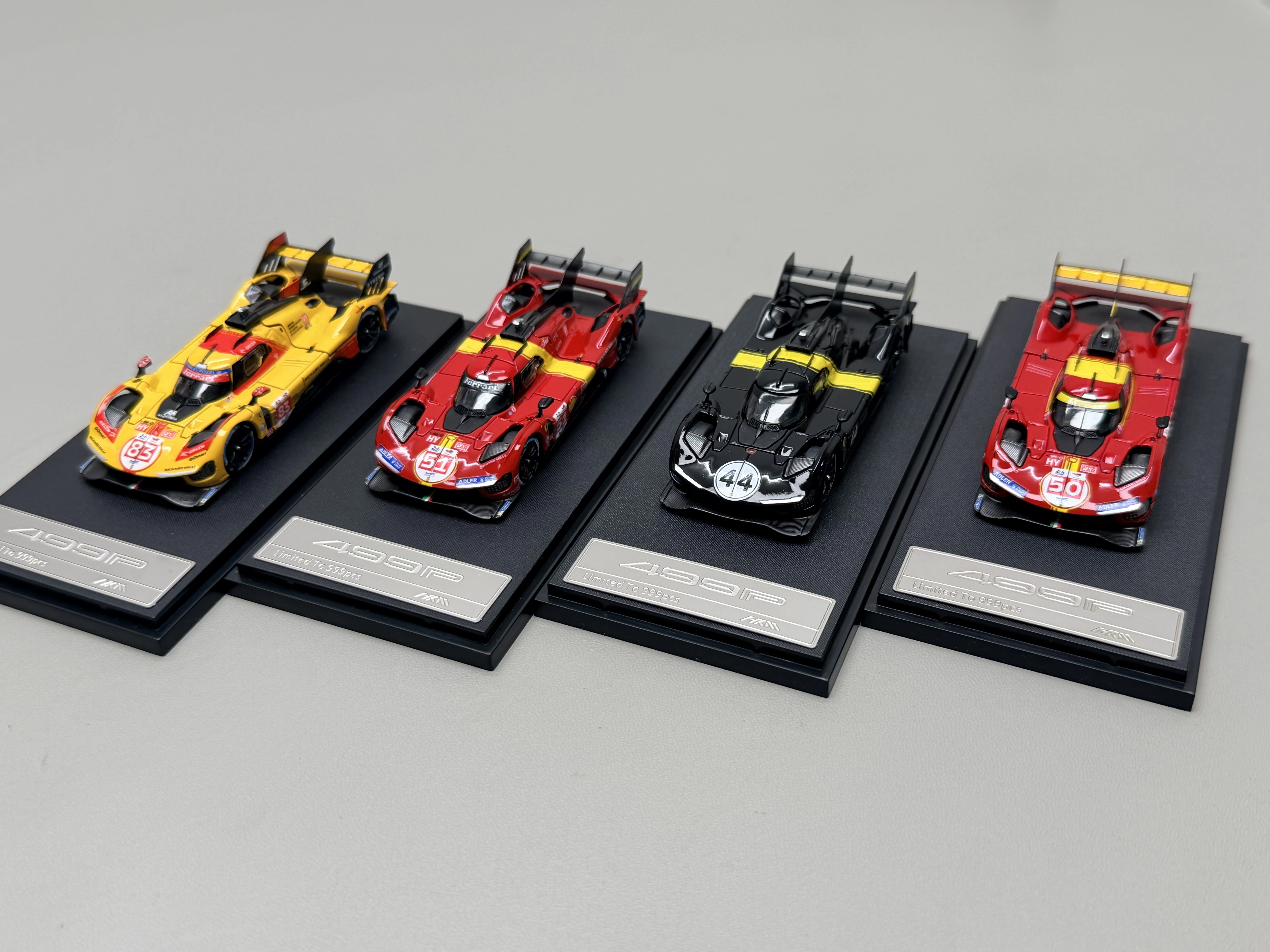 In Stock 1: 64 499P Hypercar  Rear Cover Openable Alloy Car Model Simulation High-End Limited Edition, Fine Decorative Piece