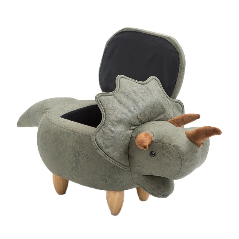 

Small stool, dinosaur stool, storage, low stool, shoe stool, sofa stool, storage, footstool