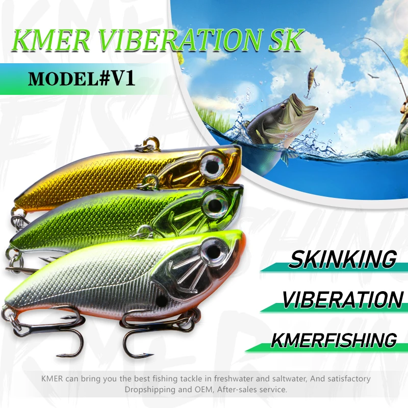 KMER-Cebo balanceador VIB de invierno, anzuelos Wobbler para Lucio, Walleye, accesorios para equipos de lubina, 5,5 cm, 14g