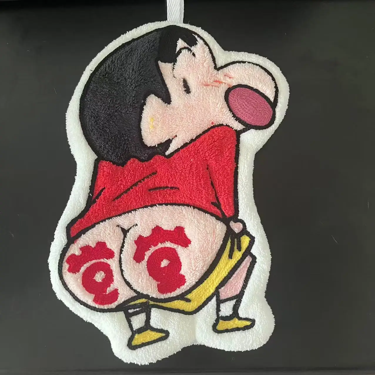 Crayon Shin Chan Anime-Handtuch zum Aufhängen, niedliches, super saugfähiges, dickes Handtuch, Badezimmer- und Küchenbedarf