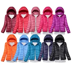 15 Colors Women Puffer Jackets Plus Size 5xl 6xl 7xl 2023 New Spring Autumn Hooded Female Ultra Lightweight Packable Down Coats