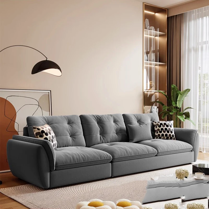 Pouf Relaxing Living Room Sofa Designer Replica Apartment Interior Living Room Sofa Elegant Modern Divani Da Soggiorno Furniture