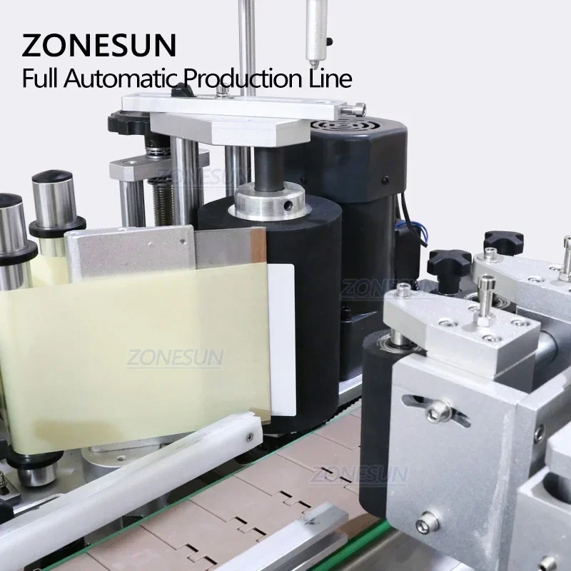 ZONESUN-teclas de buceo automáticas de escritorio, jabón espumoso, aceite esencial, líquido, botella redonda, llenado, tapado, máquina etiquetadora, ZS-FAL180C