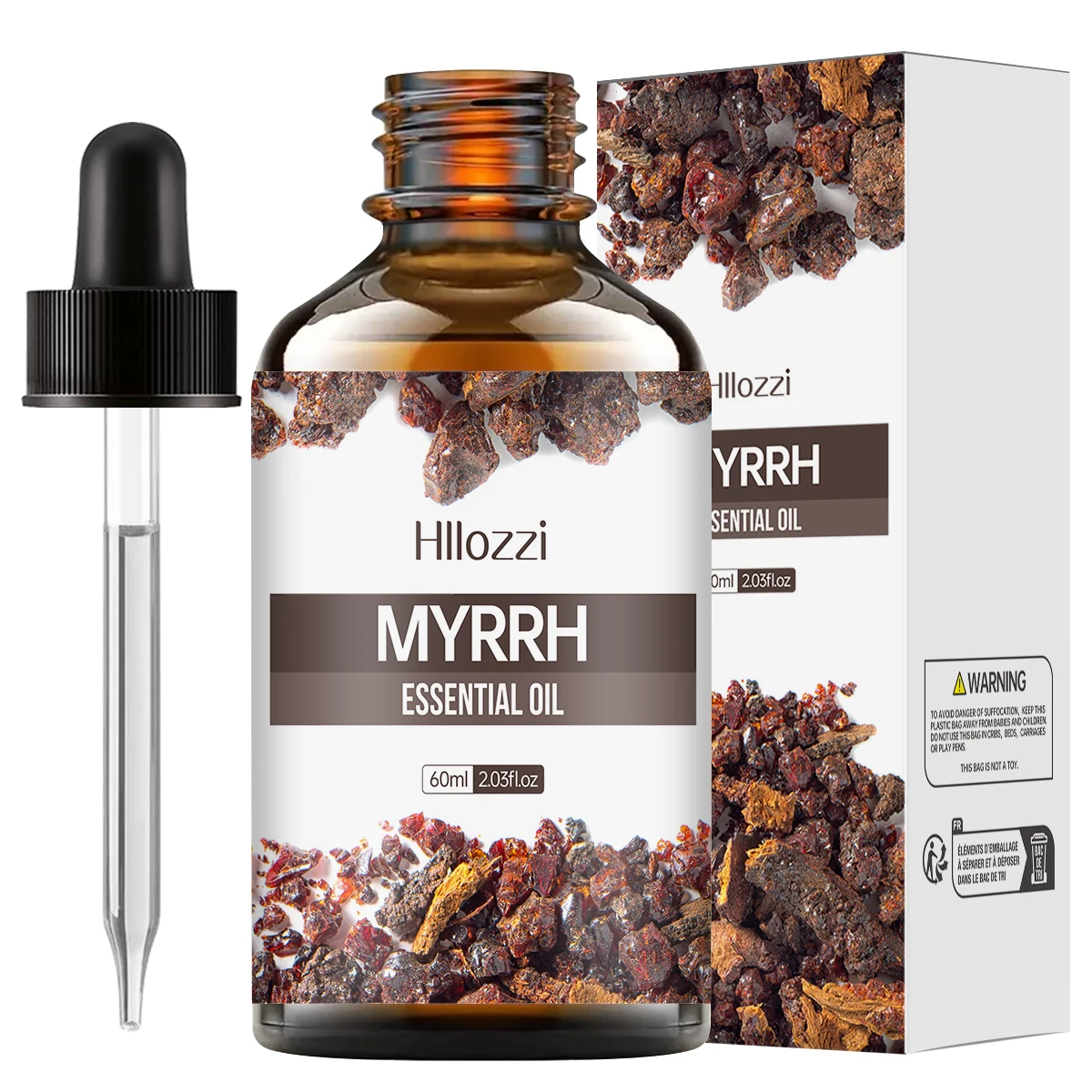 100 ml/60 ml/30 ml Myrrhe-Ätherisches Öl, Hautpflege-Ätherische Öle, geeignet für alle Hauttypen, langanhaltender Duft, Aromatherapie. – Detail 3