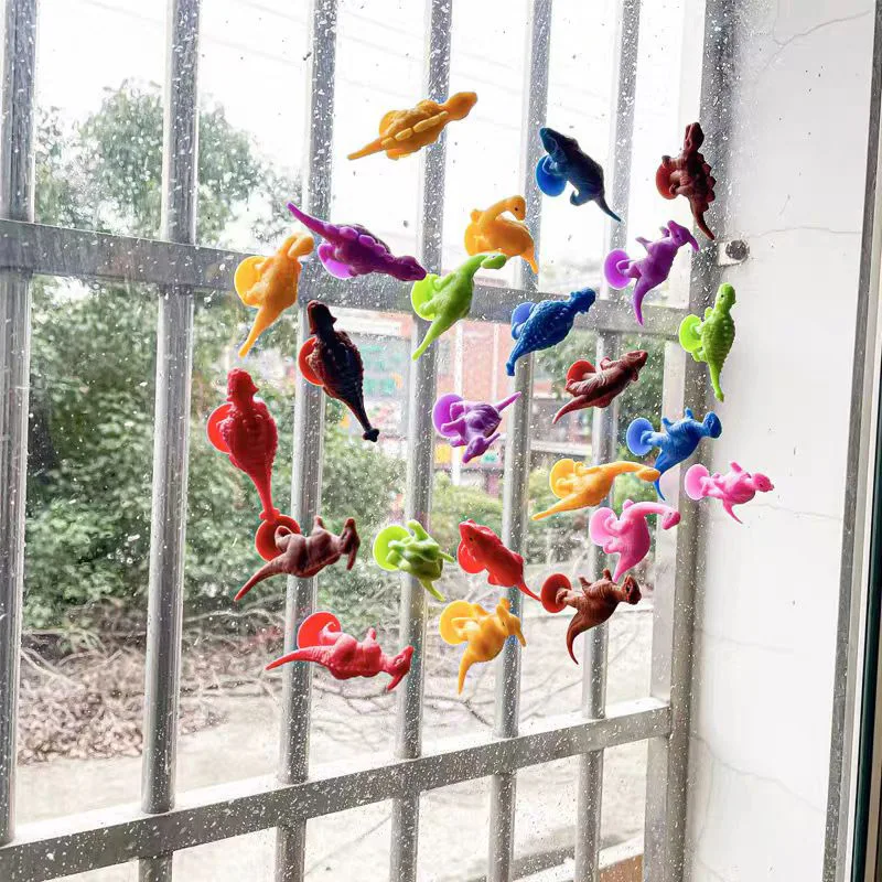 12PCS Ventosa Dinosauro Giocattoli Sensoriali Ansia ADHD Antistress per Adulti Adolescenti Bambini Bomboniere Calza Stuffers Regali