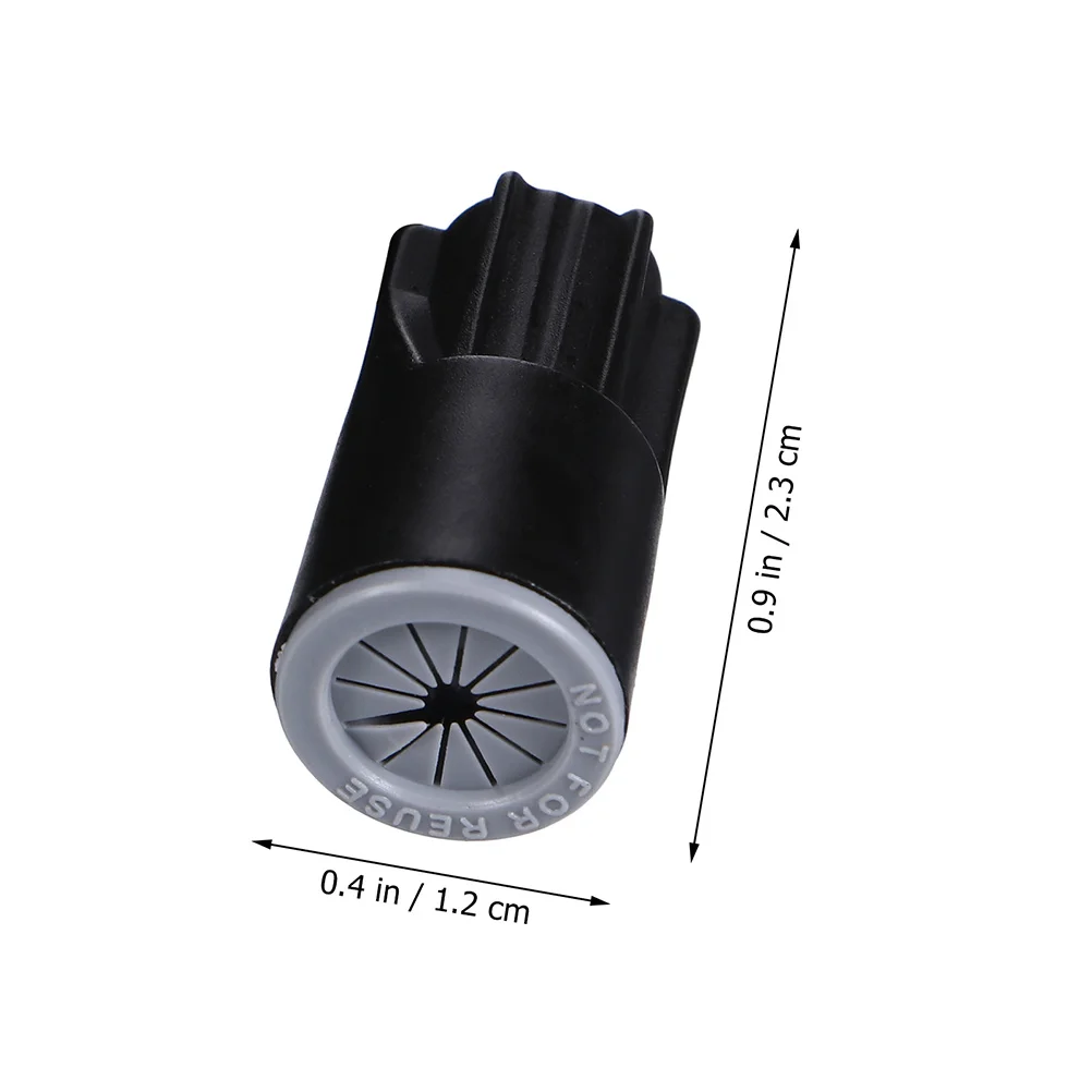 

50pcs Wire Connectors Electrical Nut Caps 0 93x0 47 Inch Black Waterproof for Landscape Lighting Irrigation Valves Outdoor
